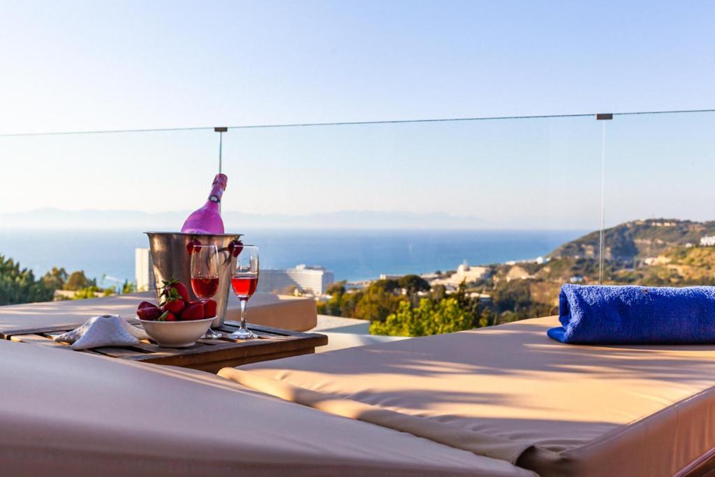 Flyviewflatsgold Privatehottub With Seaview Ixia (Rhodes) Exterior foto