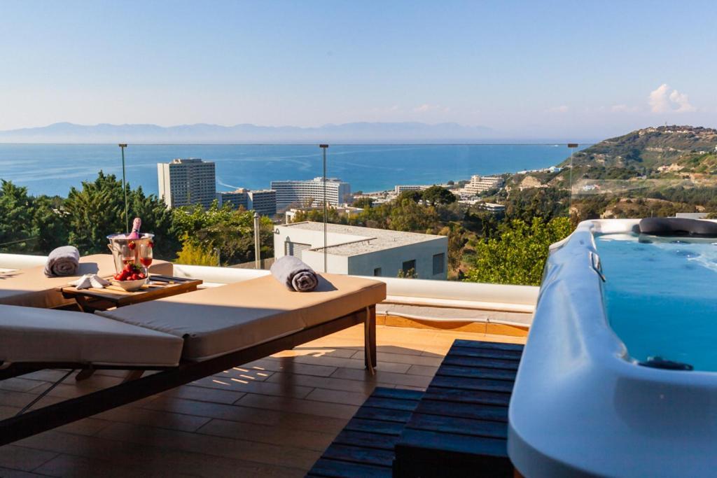 Flyviewflatsgold Privatehottub With Seaview Ixia (Rhodes) Exterior foto