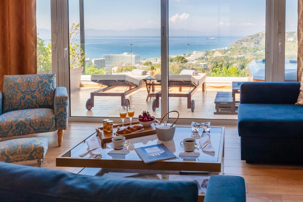 Flyviewflatsgold Privatehottub With Seaview Ixia (Rhodes) Exterior foto