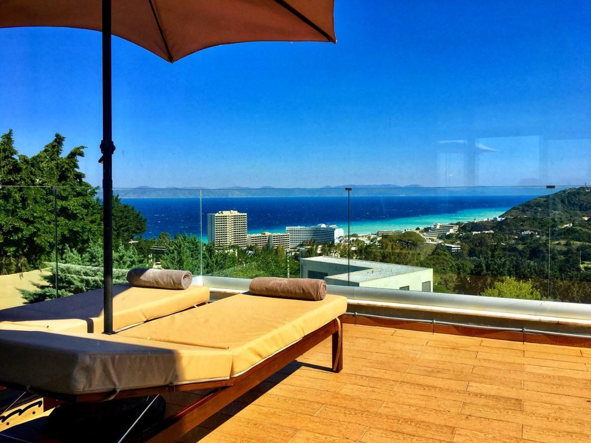 Flyviewflatsgold Privatehottub With Seaview Ixia (Rhodes) Exterior foto