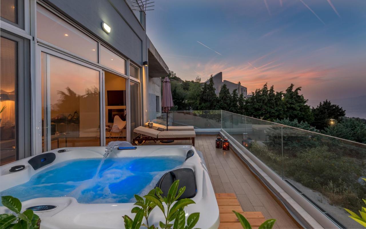 Flyviewflatsgold Privatehottub With Seaview Ixia (Rhodes) Exterior foto